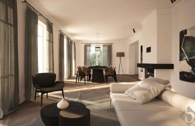 Historic villa for sale 5020 Salzburg, , ©Steininger: Rendering - Esszimmer, Kamin