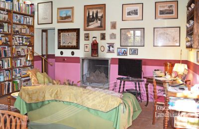 Country House for sale Gaiole in Chianti, Tuscany:  RIF 3003 Wohnbereich mit Kamin