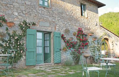 Country House for sale Gaiole in Chianti, Tuscany:  RIF 3003 Eingang und Garten