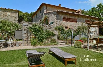Country House for sale Gaiole in Chianti, Tuscany:  RIF 3003 Rustico und Garten