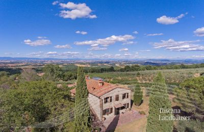 Farmhouse for sale Sarteano, Tuscany:  RIF 3009 Haus und Panoramablick