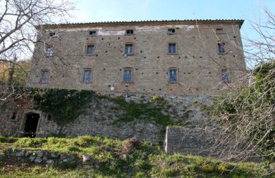 Castle for sale San Leo Bastia, Palazzo Vaiano, Umbria:  Back view