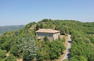 Historic Villa for sale 06024 Gubbio, Umbria, Drone view