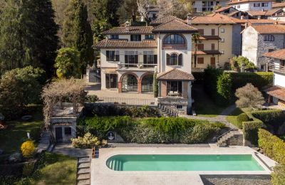 Historic Villa for sale 28838 Stresa, Piemont, Drone view