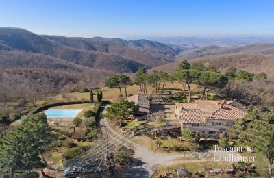 Country House for sale Gaiole in Chianti, Tuscany:  RIF 3041 Gebäude und Pool