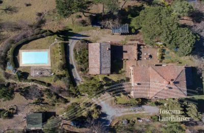 Country House for sale Gaiole in Chianti, Tuscany:  RIF 3041 Blick von oben