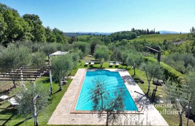 Country House for sale Chianciano Terme, Tuscany:  RIF 3061 Vogelperspektive Pool
