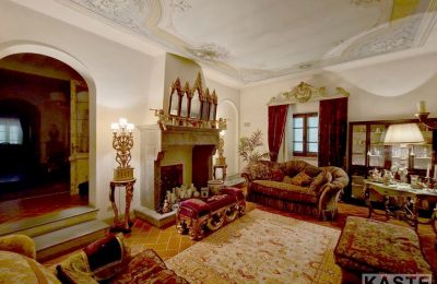 Historic Villa for sale Pisa, Tuscany:  Living Room