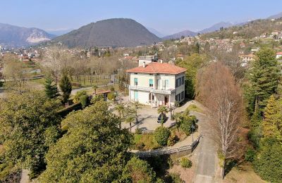 Historic Villa for sale Verbania, Piemont, Drone view