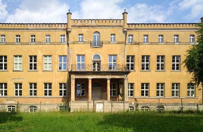 Castle for sale Dąbroszyn, Pałac w Dąbroszynie, Lubusz, Front view