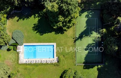 Historic Villa for sale Griante, Lombardy, Shared Pool and Tennis cours