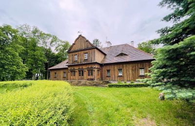 Manor House for sale Paplin, Dwór w Paplinie, Masovian Voivodeship:  Back view
