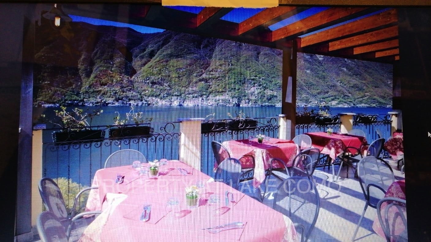 Hotel and restaurant at Western Shore of Lake Como