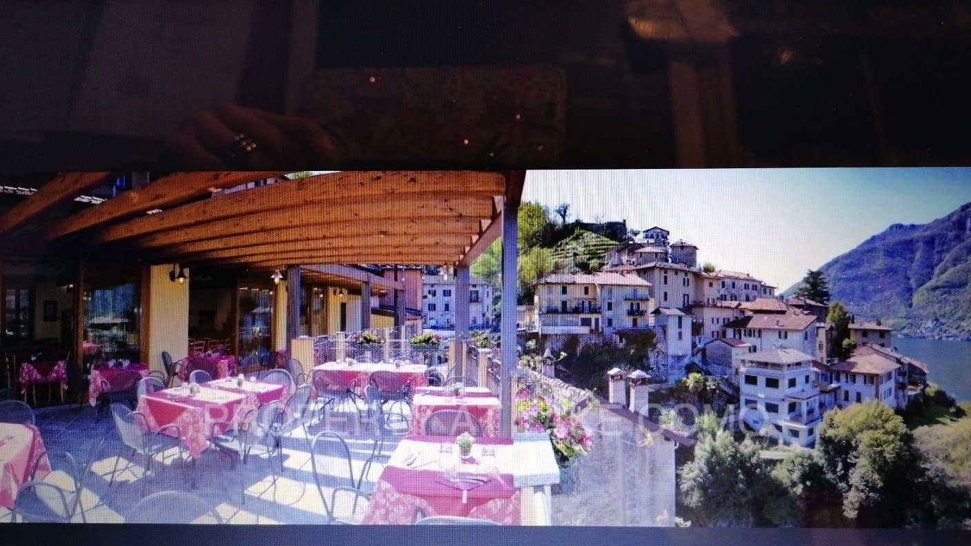 Hotel and restaurant at Western Shore of Lake Como