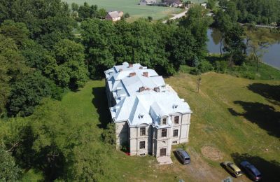 Castle for sale Więsławice, Kuyavia-Pomerania, Drone view
