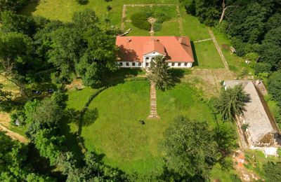 Manor House for sale Rożnów, Dwór w Rożnowie, Lesser Poland, Drone view
