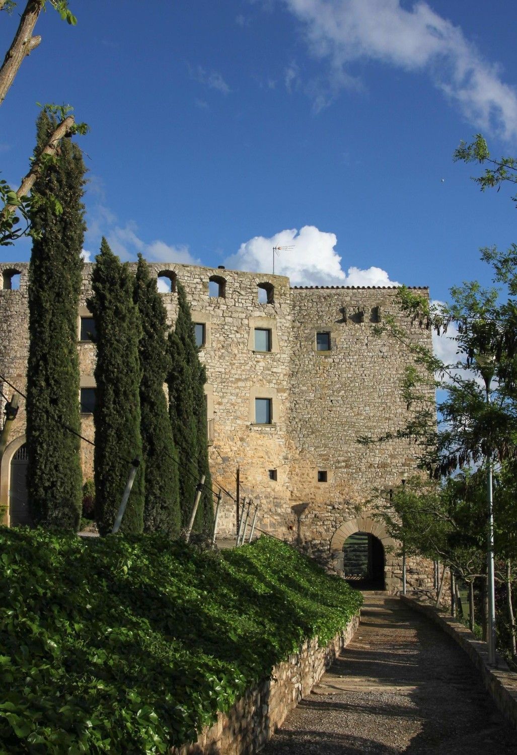 Photos 12th century medieval castle in Catalonia