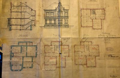 Historic Villa for sale 58762 Altena, Bachstraße 66, North Rhine-Westphalia, Zeichnung vom Jahr 1895 
