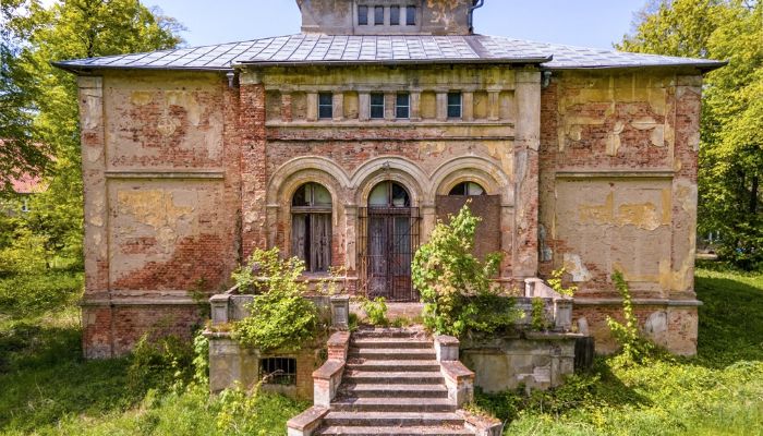 Manor with 12.2 acres parkland near Poznań – 19th century property for restoration