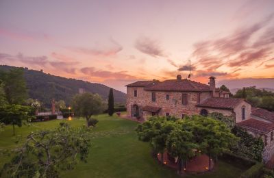 Country home for sale Pistoia, Tuscany, Drone view
