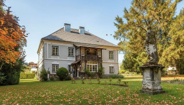 Historic property on Lake Traunsee with park-like grounds