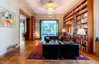 Historic villa for sale Berlin, Matterhornstrasse  82, Bibliothek I Sichtachse 