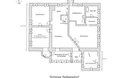 Castle for sale 84375 Kirchdorf am Inn, Hofmarkstraße 2, Bavaria, Grundriss-Schema 2.Stock (Büro-Etage)