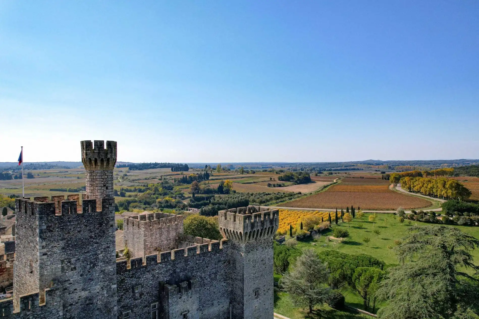 Photos Fortified Castle near Uzès with Park and Outbuildings