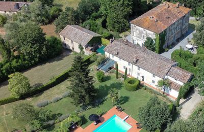 Historic villa for sale Capannori, Tuscany, Drone view