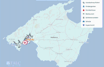 Herregård til salg Mallorca, Palma, Gènova, Balearen, Lageplan