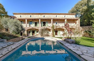 Historic estates, Renovated 18th-century stone mas near Uzès with guest apartments