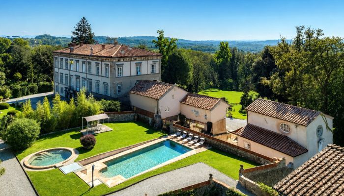 Grand Tuscany period house with classic interiors and monumental gardens near Lucca - 34.6 acres