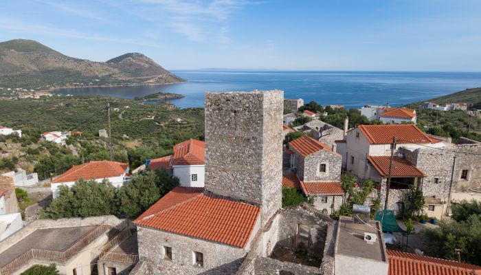 Historic tower for sale Flomochori, Peloponnese