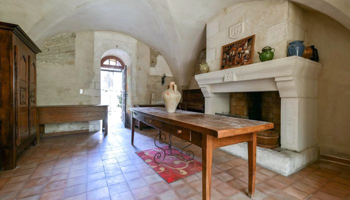 Restored village house with historic features near Uzès
