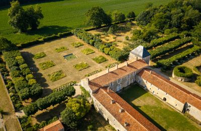 Historic estates, Renaissance manor house with restored gardens in Bas-Poitou