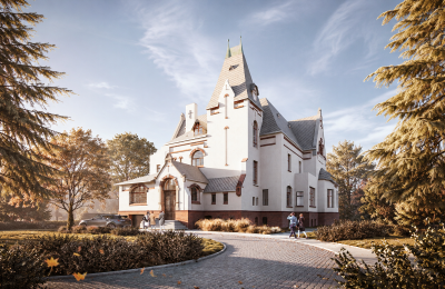 Historic estates, Period mansion in Brzeg - building permit for hotel development