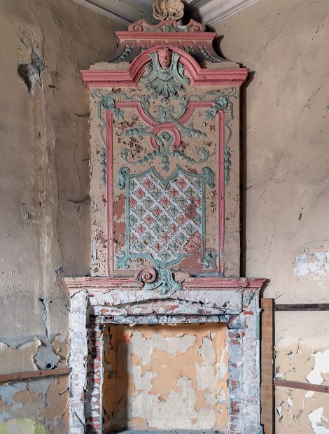 Bojadła, Pałac Bojadła - Bojadła Palace: Baroque Fireplace