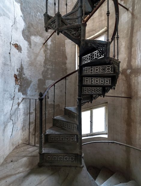 Hohenprießnitz, Schloss Hohenprießnitz - Spiral staircase Hohenprießnitz Castle