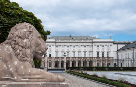 Warszawa, Pałac Prezydencki - Presidential Palace on the Royal Road in Warsaw