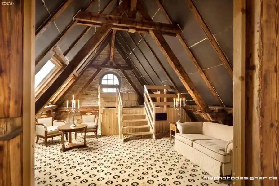 Beesenstedt Castle, Attic