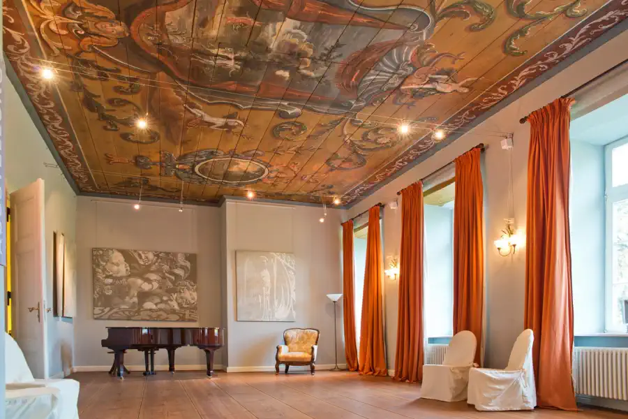 Ballroom at Gutshaus Ludorf, ceiling painting