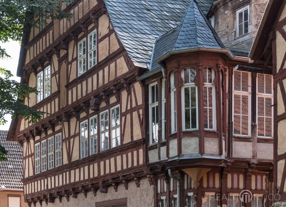 Old half-timbered Building "Schieferhof" in Gorsleben, Gorsleben
