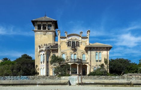 Legino, Villa Zanelli - Impressive Example of Art Nouveau in Italy: Villa Zanelli in Savona