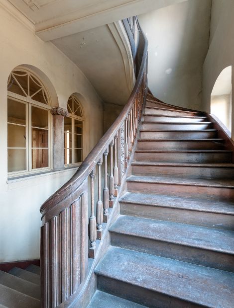 Tannenfeld, Schloss Tannenfeld - Schloss Tannenfeld Thuringia: Stairs