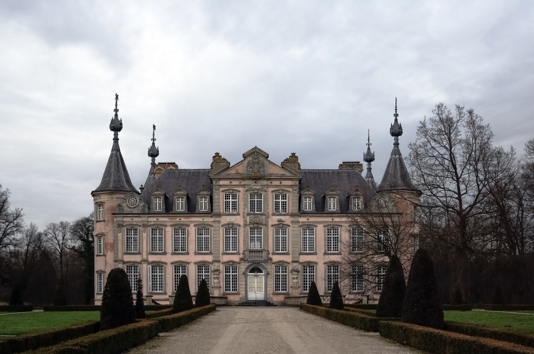 Moated Palace in Poeke, Belgium, Poeke