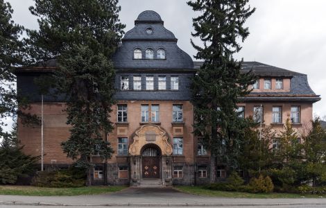 Schneeberg, Schillerstraße - Old School Building in Schneeberg