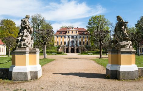 Neschwitz - Njeswačidło, Parkstraße - Baroque Palace in Neschwitz, Bautzen District