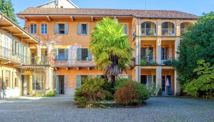 Historic building in Miasino on Lake Orta