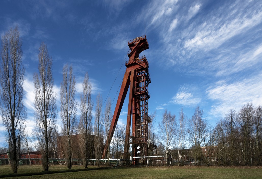 Industrial Monument in Kamen: Winding Tower of former Coal Mine "Monopol", Kamen