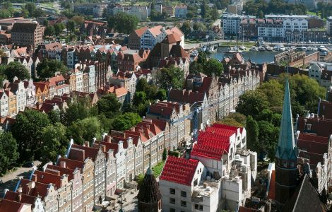 Gdańsk, stare Miasto - Gabled Houses in Gdańsk